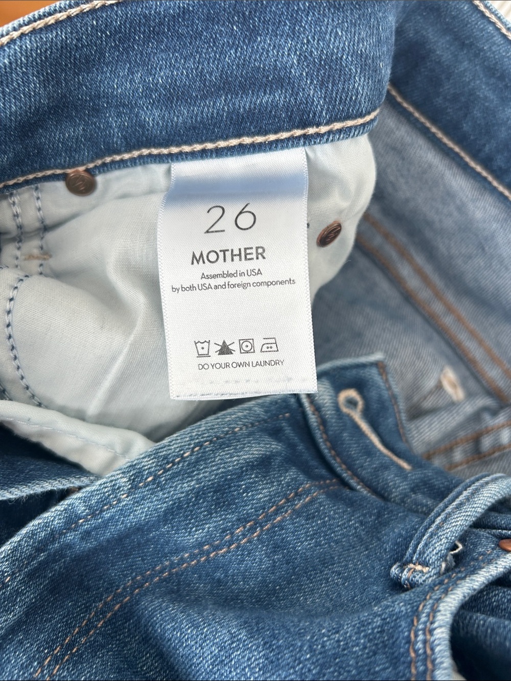 MOTHER The Runway Indigo Flare Wide-Leg Jeans - Picture 7 of 7